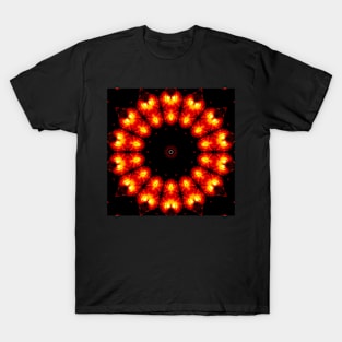 Ominous Red Kaleidoscope pattern (Seamless) 14 T-Shirt